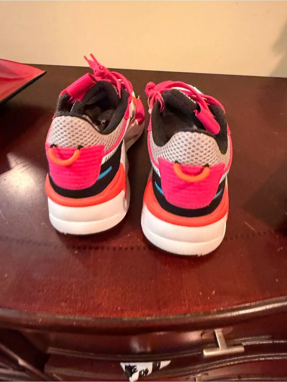 Puma Pink, White & Blue Women's Running Sneakers